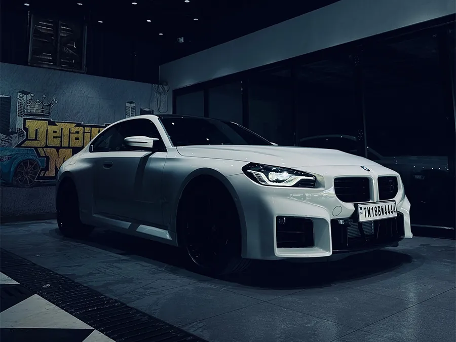 Grey BMW M2 at our ECR studio
