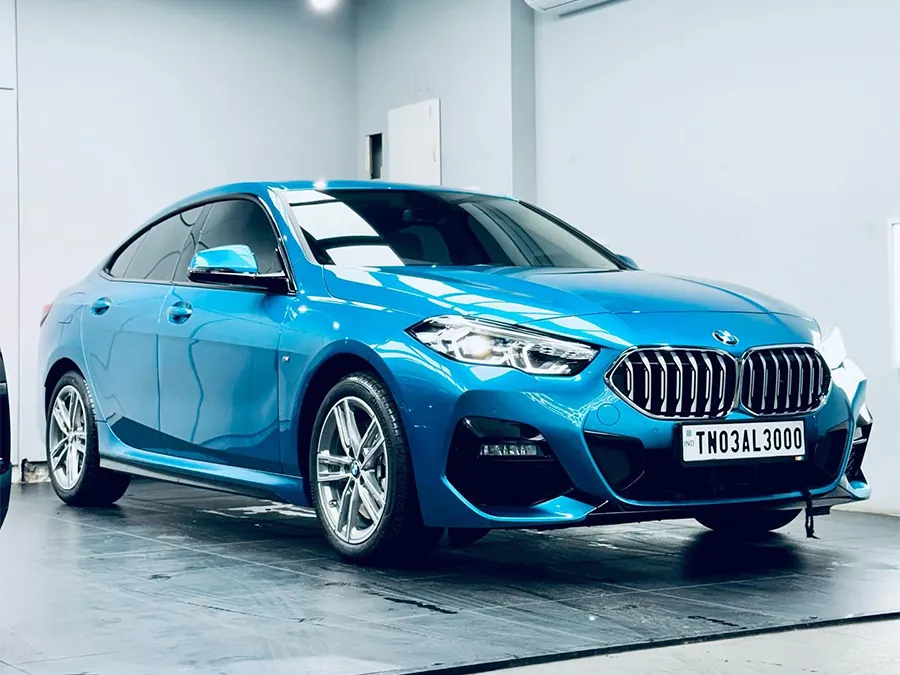 Blue BMW 2 Series Gran Coupe at our ECR studio